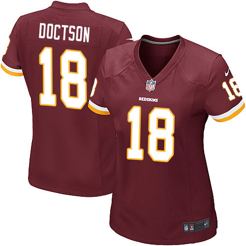 Women's Game Josh Doctson Nike Jersey Burgundy Red Home - #18 NFL Washington Redskins
